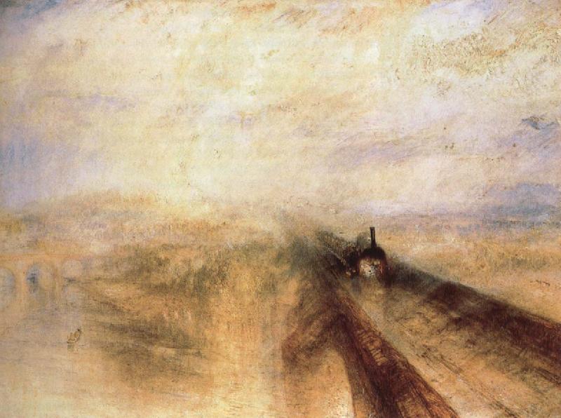 Joseph Mallord William Turner Rain,Steam and Speed-the Great Western Germany oil painting art